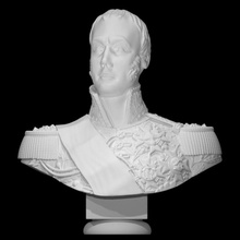 duc tarente Scan Büste Gesicht Führer Porträt Bronze Militär Napoleon Herzog 3d print model - Mito3D