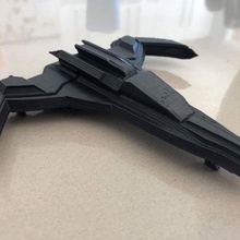 small fighter spaceship space spacehip 3d print model - Mito3D
