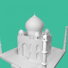 taj Mahal legal ótimo trabalhando 3d print model - Mito3D