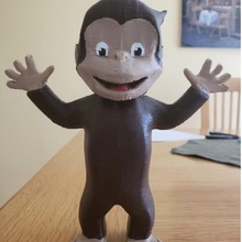 curieuse George singe jouets Jeux animal figurine 3d print model - Mito3D