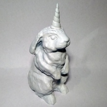 bunicorn toys & games unicorn rabbit bunny bunnies bunnycorn bunnicorn 3d print model - Mito3D