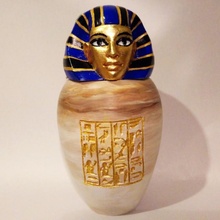 ancient egyptian canopic jar imsety & garden egypt 3d print model - Mito3D
