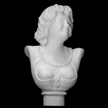 arianne escanear busto dama escultura mujer mármol francés 3d print model - Mito3D