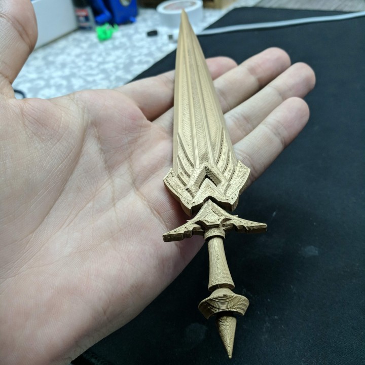 kayle Schwert Liga Legenden Requisiten Cosplay Waffe lol 3D print model - Mito3D