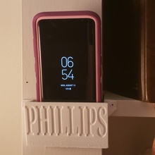 wall phone holder gadgets & electronics phonemount wallmount 3d print model - Mito3D