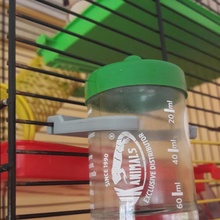 hamster bebendo garrafa suporte jardim 3d print model - Mito3D