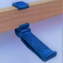hinged clip spool holder build 3d printer filament hinge storage folding shelves 3d print model - Mito3D