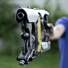 engerek savaş çerçevesi sahne Kostüm oyunu oyun tabanca makine Uzay silah smg grineer 3d print model - Mito3D