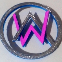 alan walker pendant keychain fashion & accessories dj music electronic collectible 3d print model - Mito3D