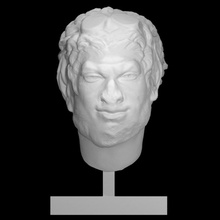 testa satiro scansione Dio Roma scultura marmo private collection sismann 3d print model - Mito3D