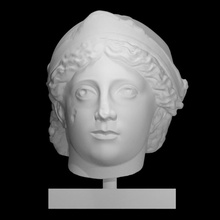 baş Minerva taramak Vesika Roma heykel mermer private collection 3d print model - Mito3D