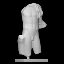 torso Hermes escanear romano escultura mármol 3d print model - Mito3D