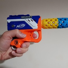 lance flammes baril mod nerf réflexe ix 1 pistolet 3d print model - Mito3D