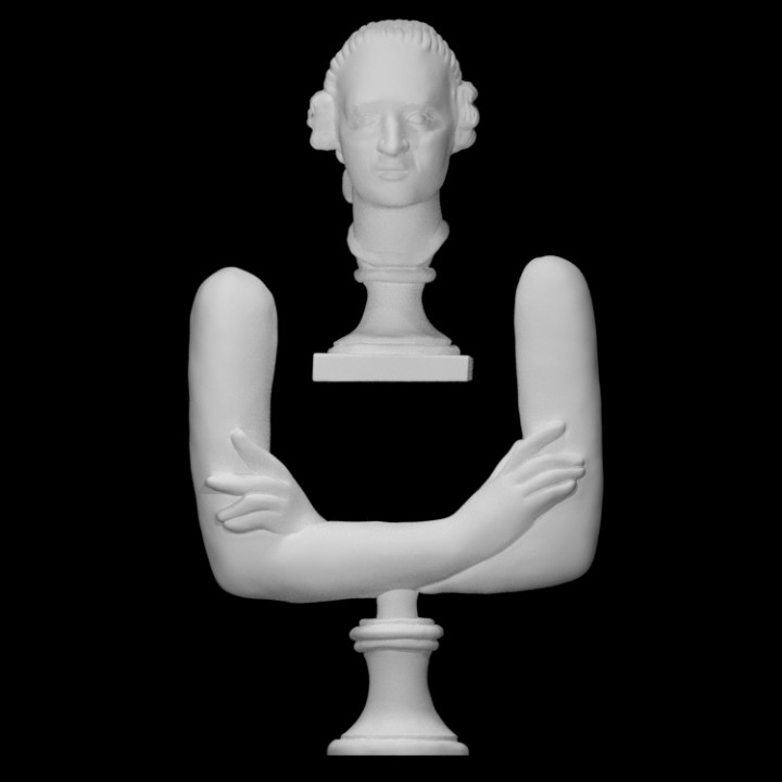 marquis sade scan sculpture plastic abstract burganov 3D print model - Mito3D