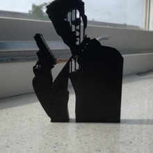 max Payne heykel hayran Sanat 3d print model - Mito3D