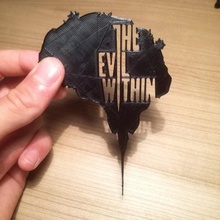 evil logo fan art 3d print model - Mito3D