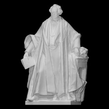 sir samuel bignold scan figure man portrait sculpture statue 3d print model - Mito3D