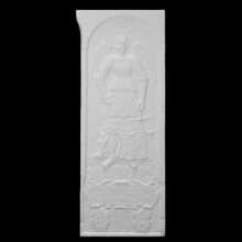 relief justice scan church angel slab 3d print model - Mito3D