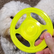 frisbee toys & games children dog kids saucer toy throwing disk disc flight throw distance frisby frisbe chew 3d print model - Mito3D