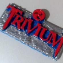 trivium porte clés pendentif v3 mode accessoires logo musique Roche bande collectionner 3d print model - Mito3D