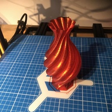 Twist Vase nett drucken Garten einfach verdrehte 3d print model - Mito3D