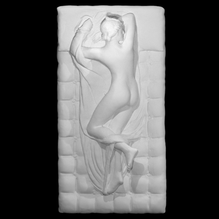 sleeping hermaphroditus louvre paris france scan defining-beauty hellenistic-sculpture 3D print model - Mito3D