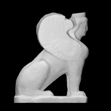 sfenks taramak aslan heykel Kadın kireçtaşı Kıbrıs Karpaz 3d print model - Mito3D