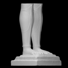 pernas barbudo devoto Varredura pés escultura estátua terracota fragmento 3d print model - Mito3D