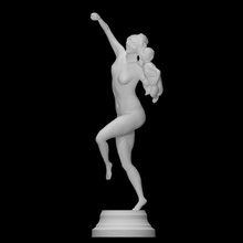 bacchante infant faun scan baby figure running dionysos dancing carried 3d print model - Mito3D
