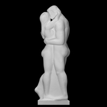 lovers scan figure man statue woman couple naked kissing 3d print model - Mito3D