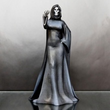padrona Morte fan arte cupo Halloween meraviglia scheletro cranio comico mietitrice 3d print model - Mito3D