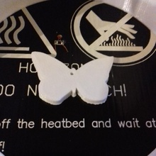 Schmetterling Silhouette Schlüssel Kette Mode Zubehör Tier Insekt Schlüsselbund 3d print model - Mito3D