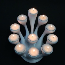 lisa candelabra & garden dining furniture kitchen lighting candles homewares tealights candelabras 3d print model - Mito3D