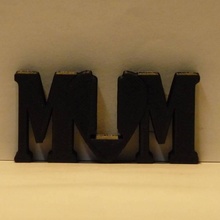 heart mum & garden love mother birthday day mom mother's luv iheartmum ilovemum iluvmum 3d print model - Mito3D