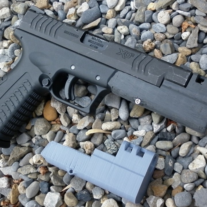 compensator springfield xdm tokyo marui sports & outdoor airsoft pistol handgun tm 3D print model - Mito3D