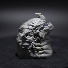Dragão cabeça fracasso ventilador arte conceito chifre 3d print model - Mito3D