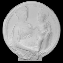 relief mary jesus scan sculpture 3d print model - Mito3D