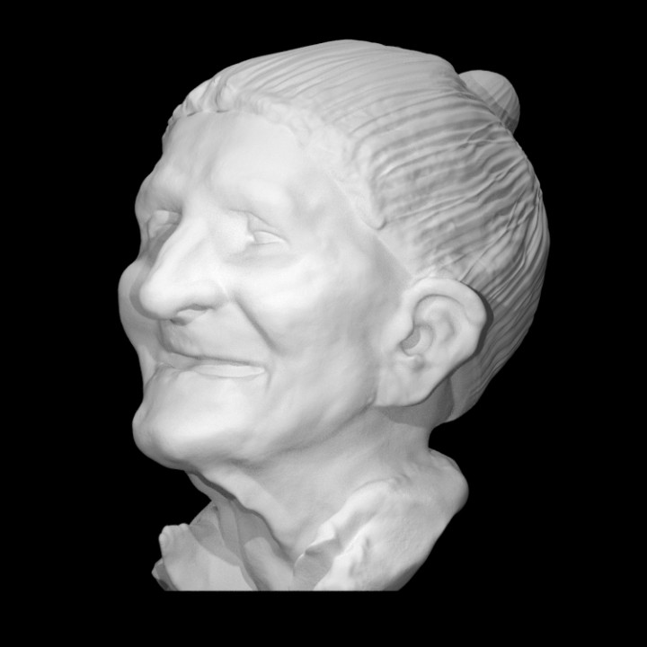 hombre scior fausto il vecchio escanear escultura bronce Italia 3D print model - Mito3D