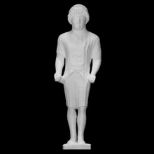 votive statue youth scan figure sculpture boy limestone cyprus 3d print model - Mito3D