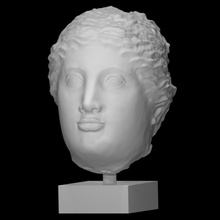 head arsinoe ii scan ancient egypt portrait queen marble 3d print model - Mito3D