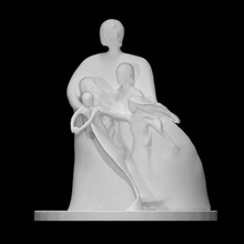 gaea scan children modern mother sculpture bronze 3d print model - Mito3D
