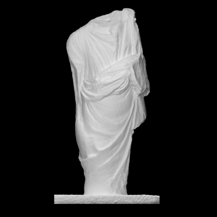torse analyse corps calcaire drapé Chypre 3D print model - Mito3D