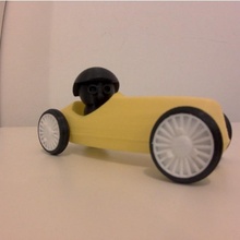 vintage race car toys & games toy 3d print model - Mito3D