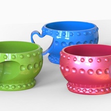 cuore tazza giardino 3dprintinggeek tar1qali tariqali heartcup cupmodel forma hearthapedmug 3d print model - Mito3D