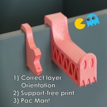 semplice forte bobina titolare supporto pac uomo ispirato costruire 3d stampante 3dprintingnerd 3dpn fillamentshelf 3d print model - Mito3D