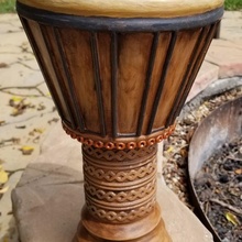 african drum education africa authentic educational instrument music musical toy wood loud real wooden drumming percussion djembe 3d print model - Mito3D