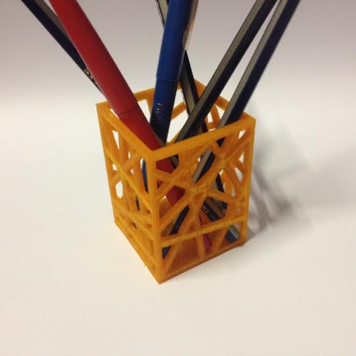 stylo porte crayon jardin bureau papeterie plume 3D print model - Mito3D