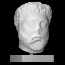 unknown man's head scan 3d print model - Mito3D