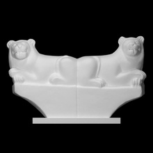 funerária estela leões Varredura leão calcário grave alívio Stelle 3d print model - Mito3D