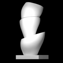 schalenboom bowls tree scan modern sculpture bronze abstract 3d print model - Mito3D